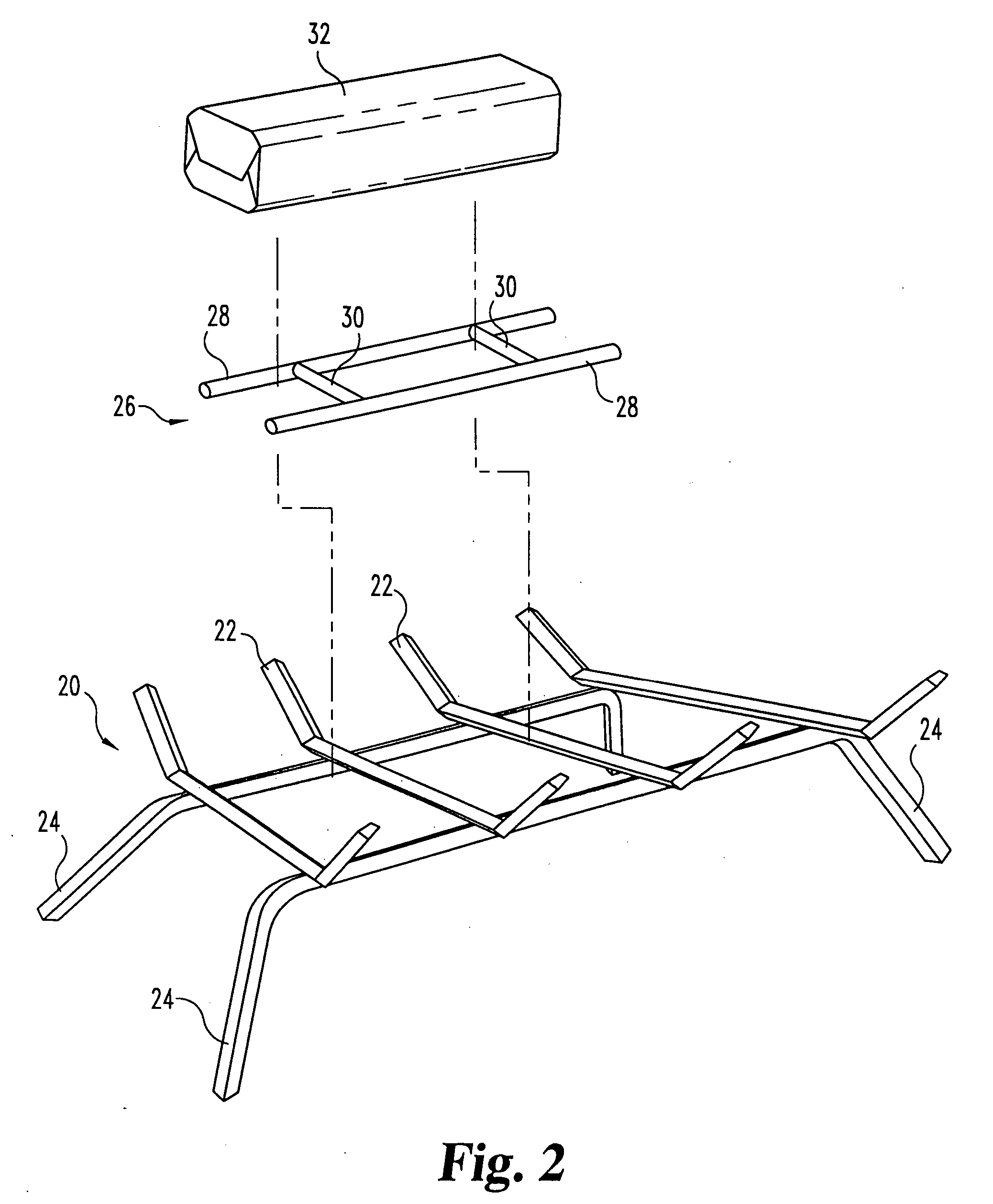 Fireplace grate accessory to increase burn time of synthetic log