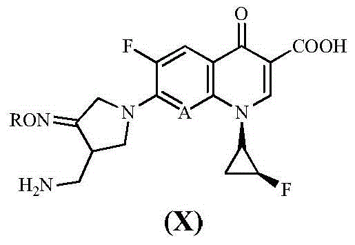 7‑(3‑aminomethyl‑4‑substituted benzyloxyimino‑1‑pyrrolidinyl)naphthyridone carboxylic acids