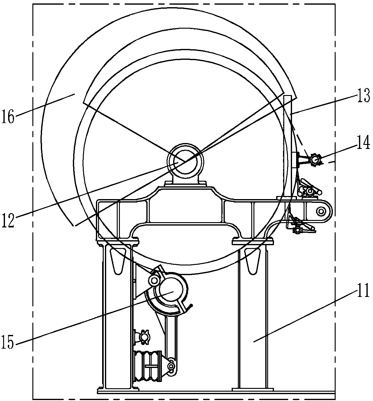 A double-sided polishing device for steel coils