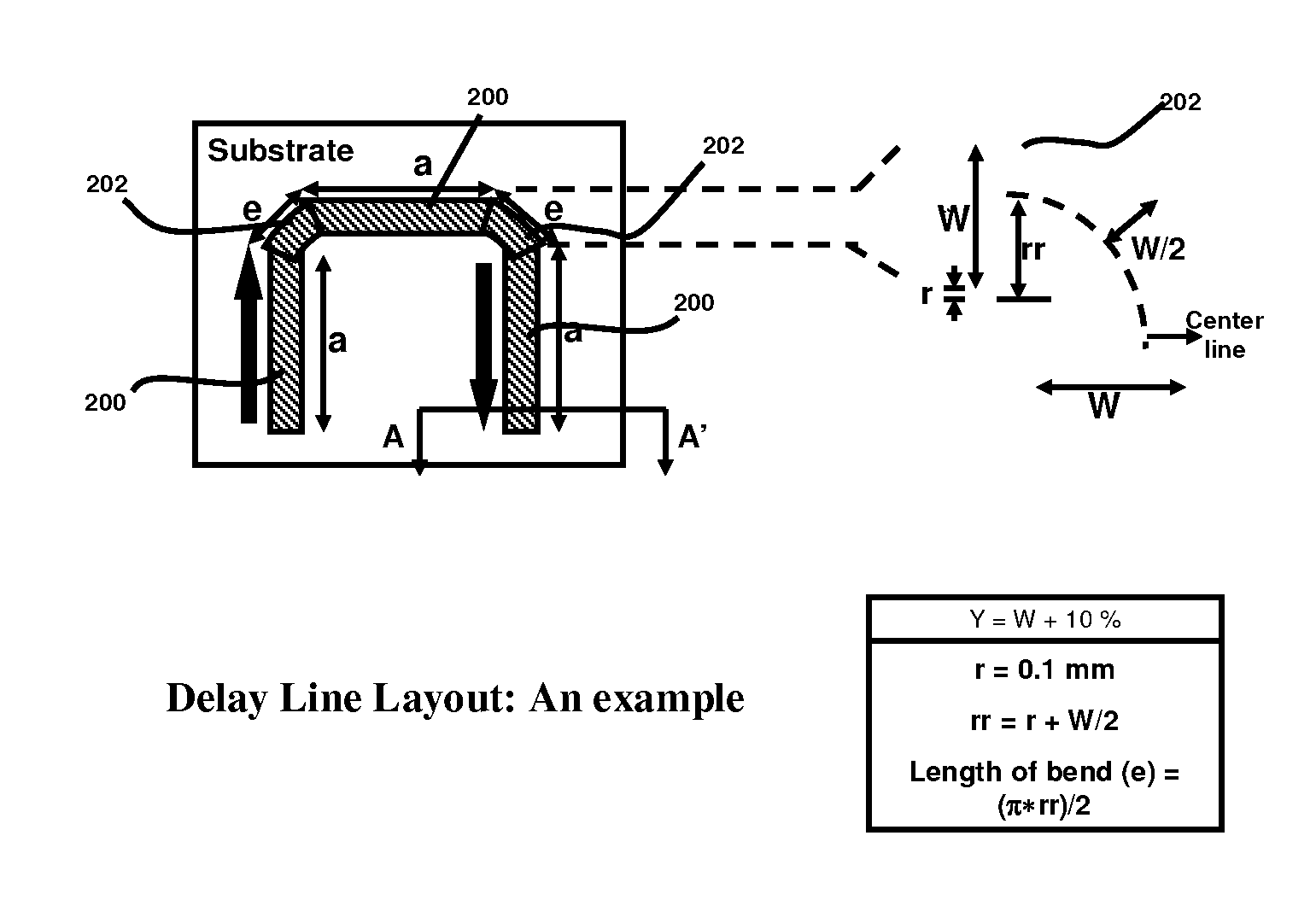 Low loss electrical delay line