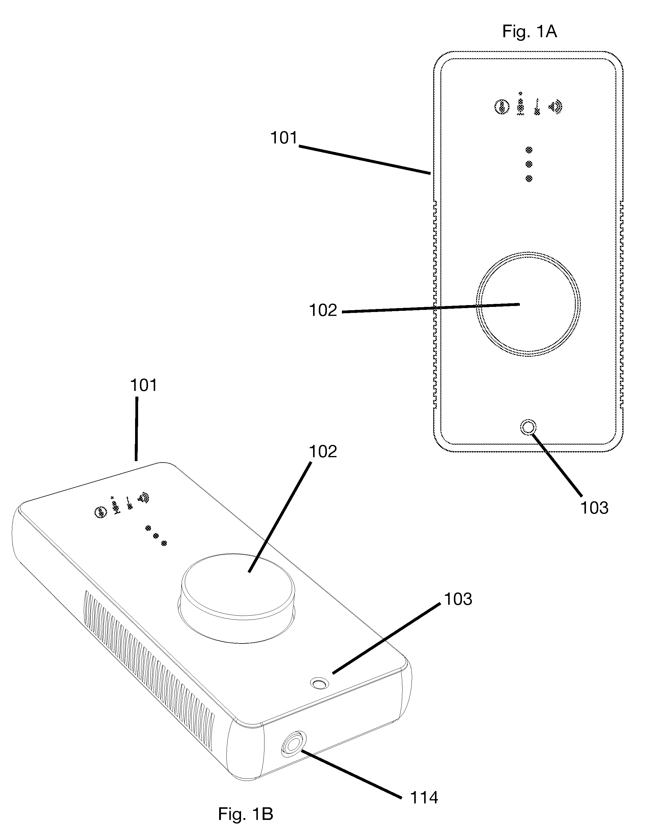 Portable audio device with microphone and controller
