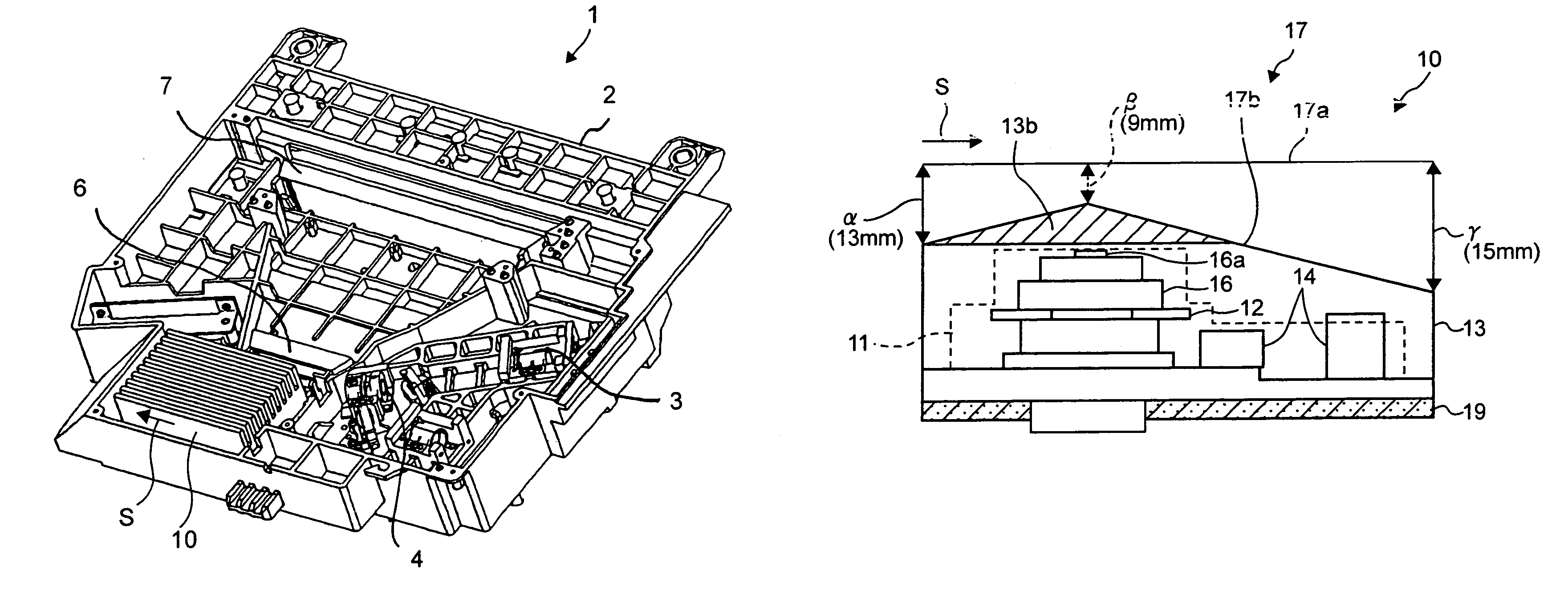 Shielding cover having cooling fin and optical scanning device