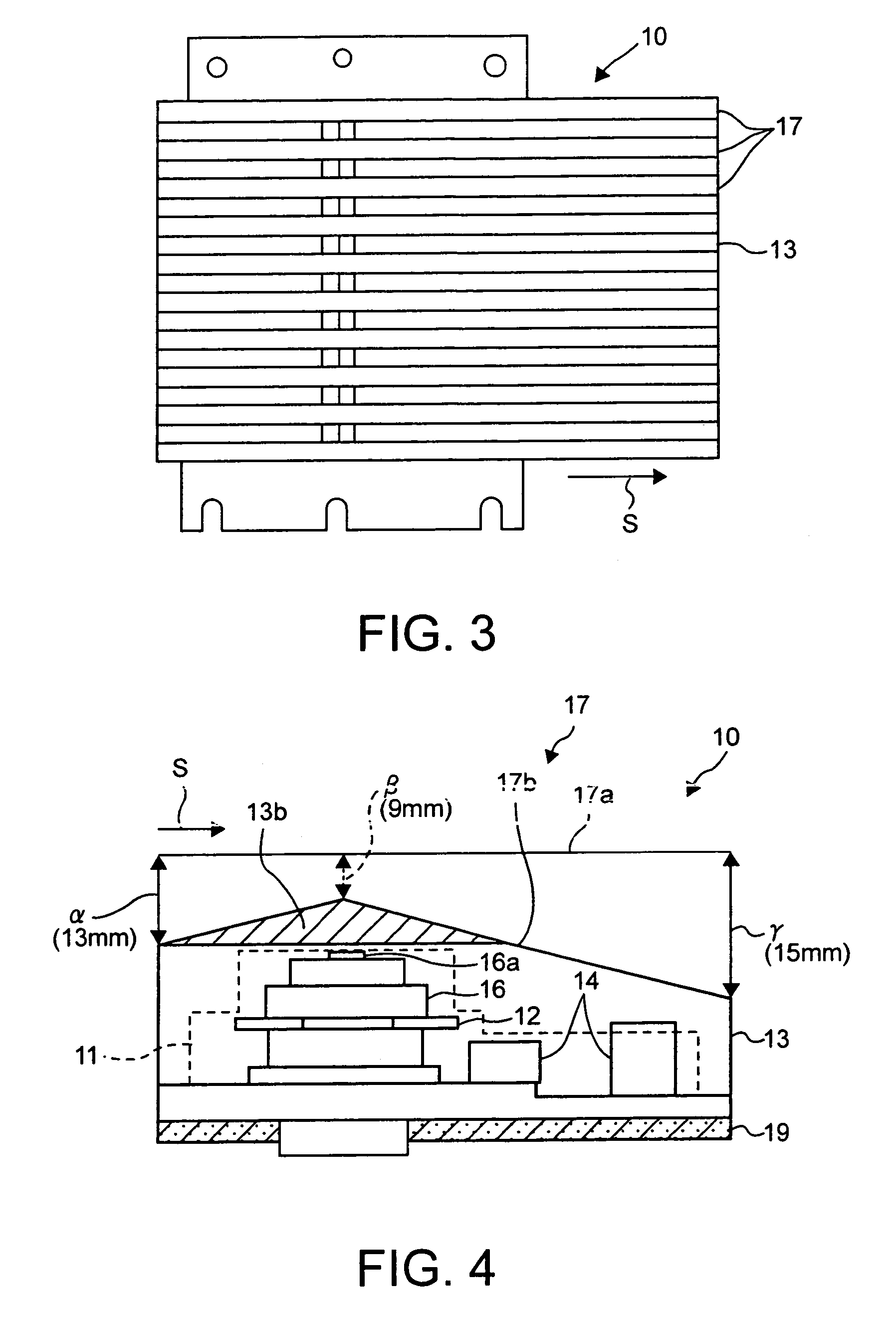 Shielding cover having cooling fin and optical scanning device