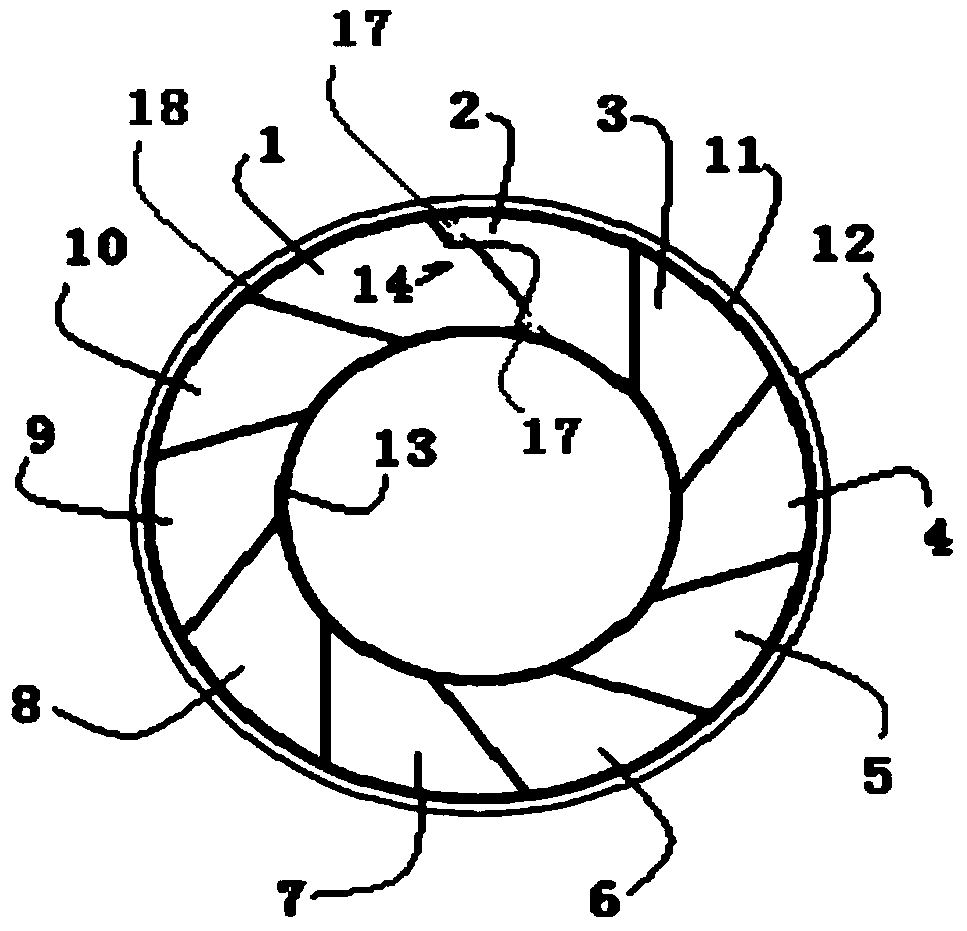 Single-layer cyclone device for combustion chamber of heater