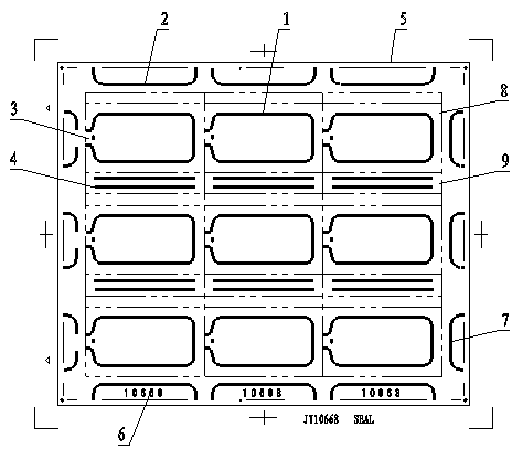 Manufacturing method of screen printed plate of edge sealing frame of liquid-crystal display
