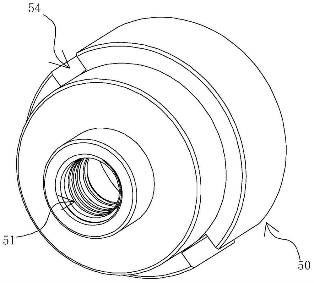 Axial feed mechanism of perforating machine