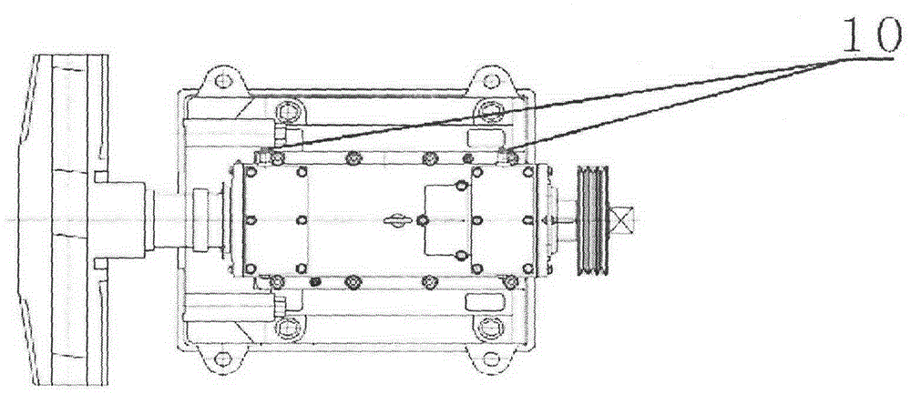 Dynamic balance device for blind hole part processing of slurry pump