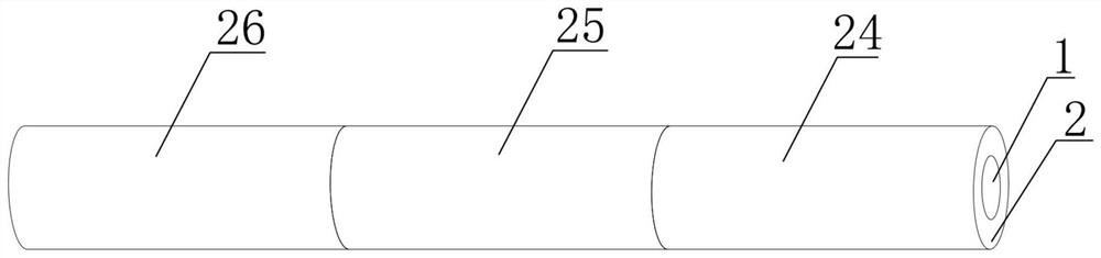 Non-uniform tubular MA transmutation rod with reactor core axial power flattening function