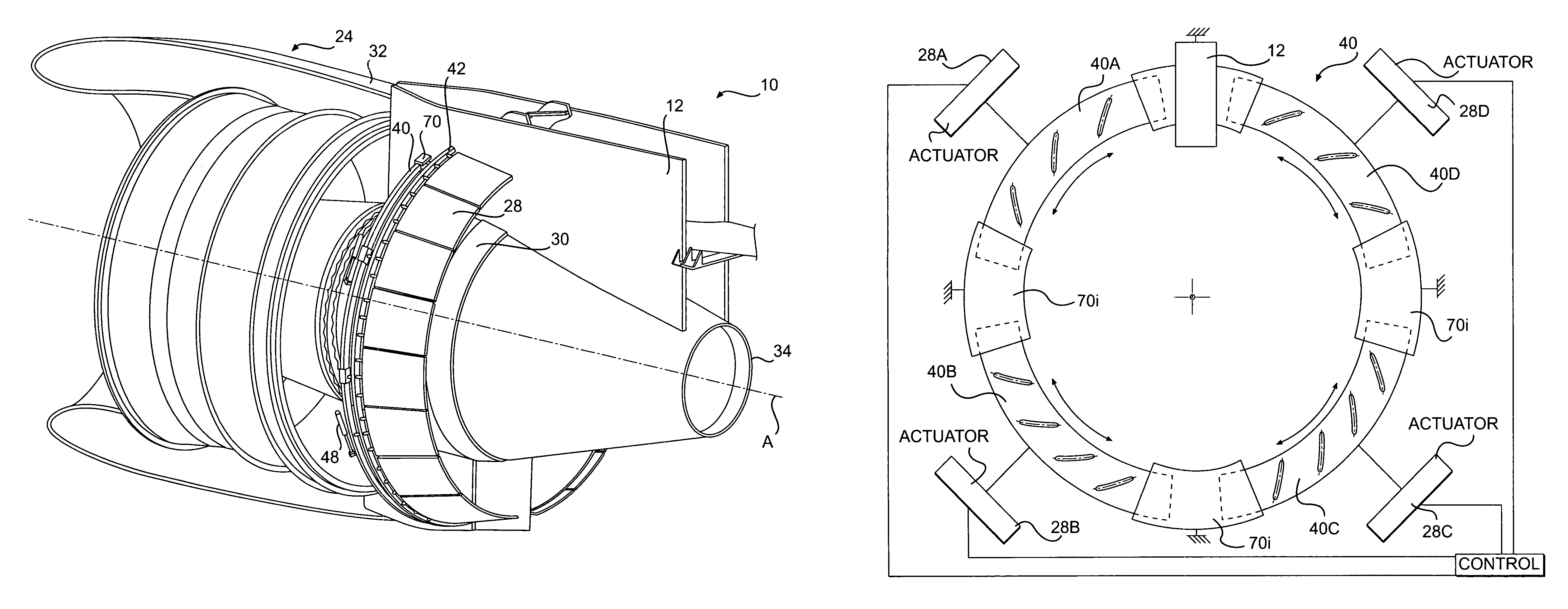 Thrust vectorable fan variable area nozzle for a gas turbine engine fan nacelle