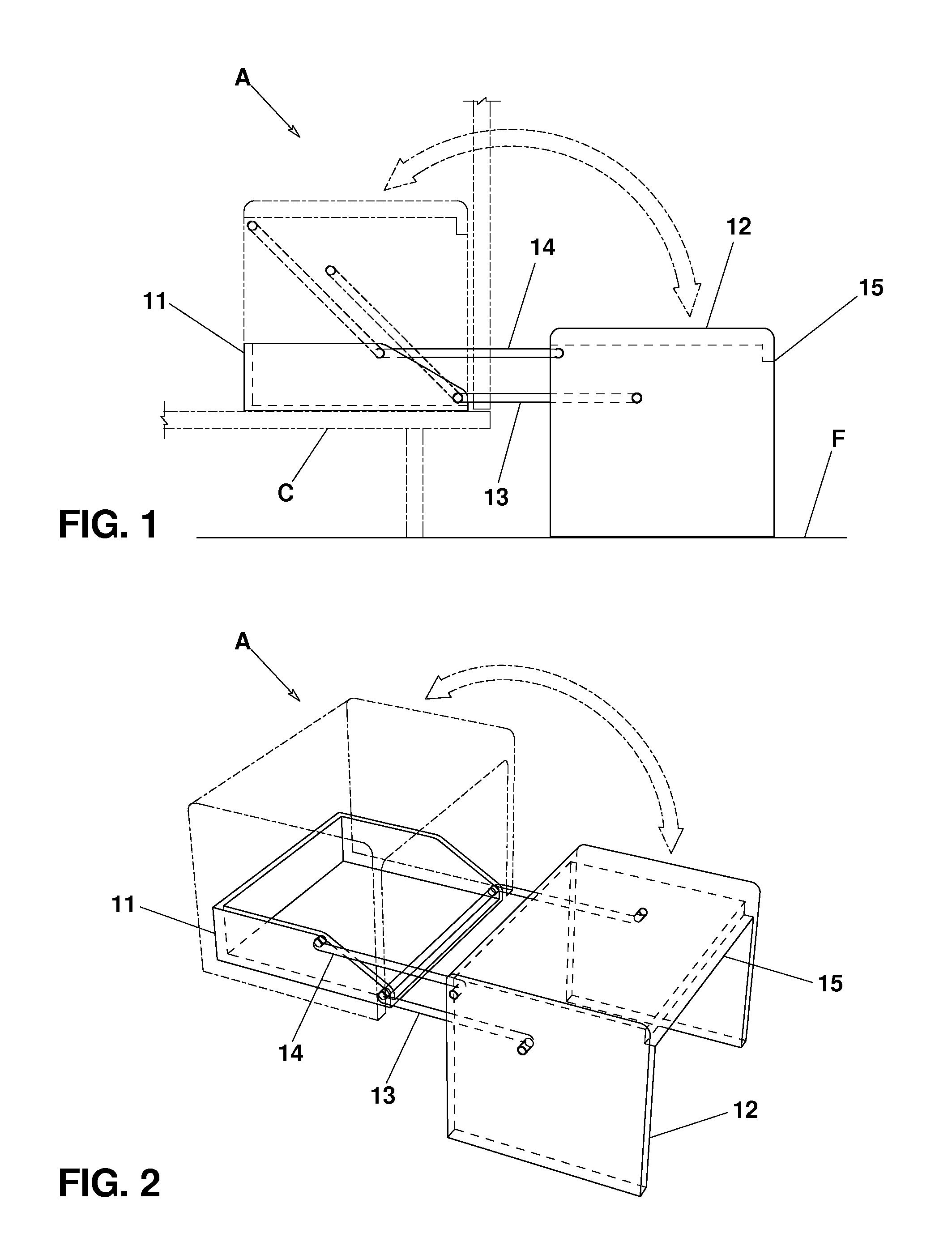 Retractable step stool/ access device