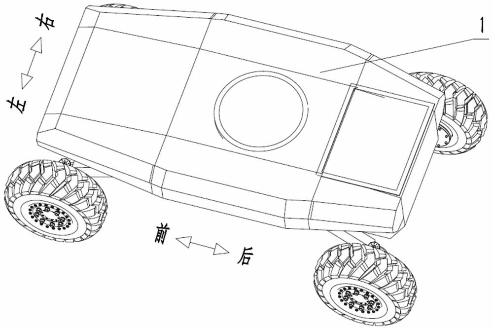 Unmanned vehicle chassis structure with telescopic rocker arm suspension