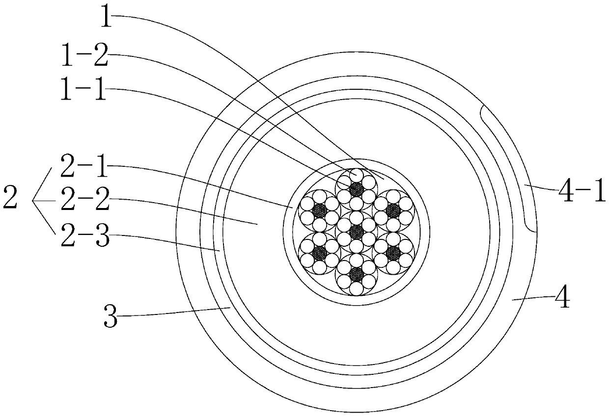 Flexible cable for emergency vehicles and production process thereof and special double-color extruder