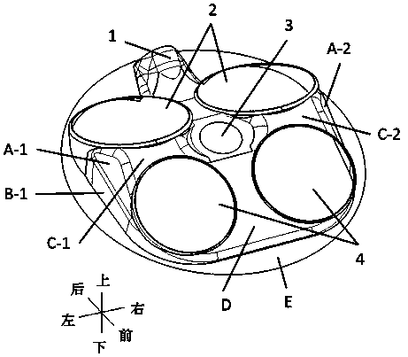 Gasoline engine combustion chamber and automobile