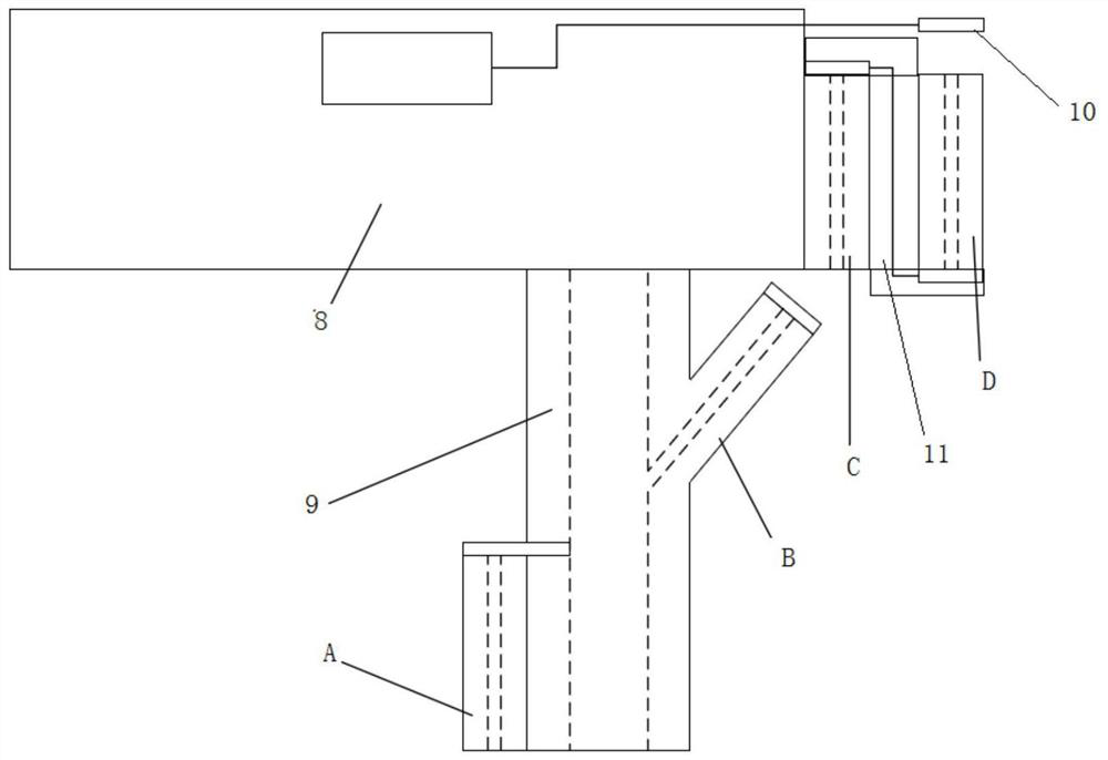 Multi-stage recoil and solid-phase arc extinguishing dual arc extinguishing device