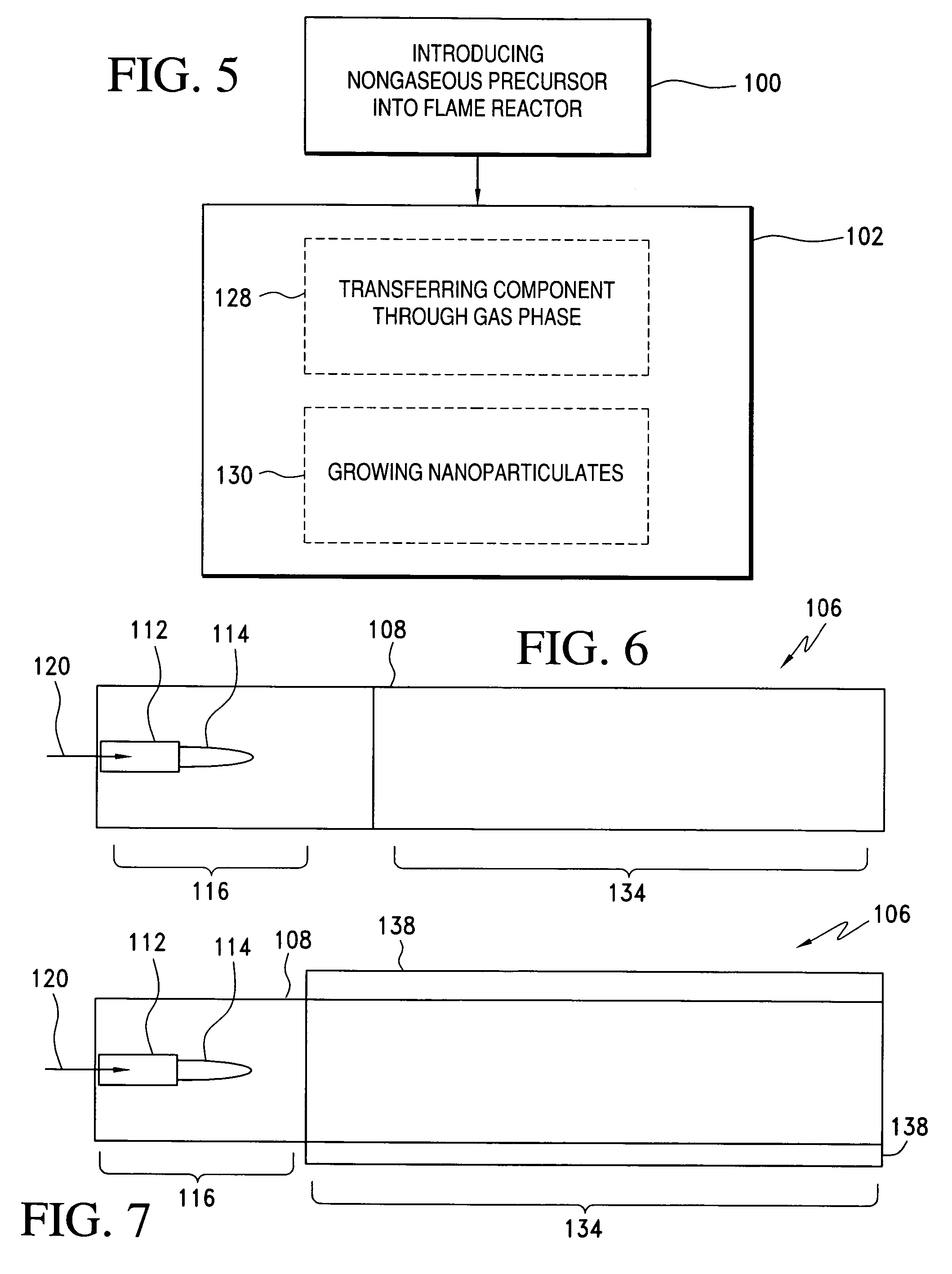 Method of making nanoparticulates and use of the nanoparticulates to make products using a flame reactor
