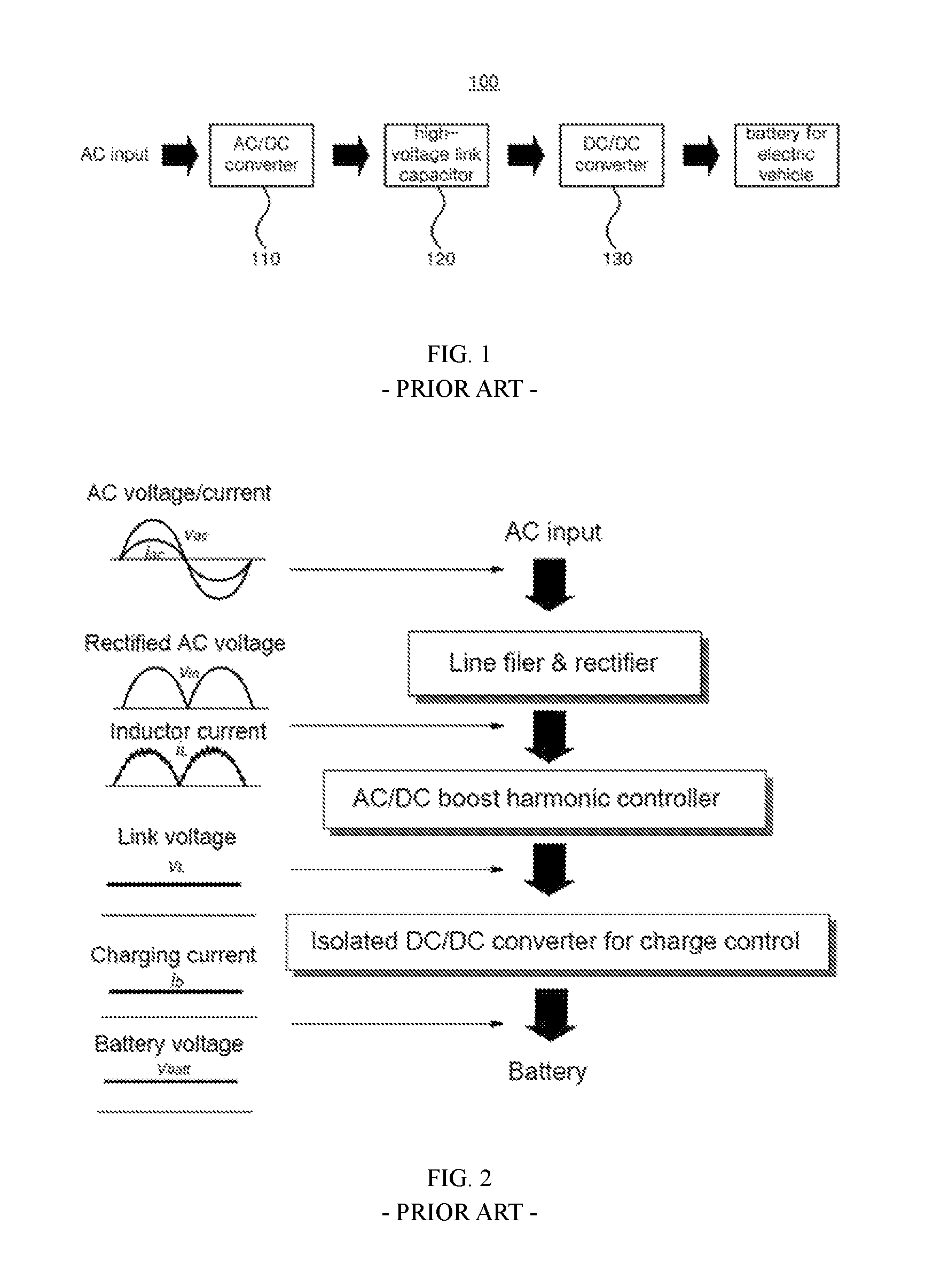 Battery charging device for an electric vehicle