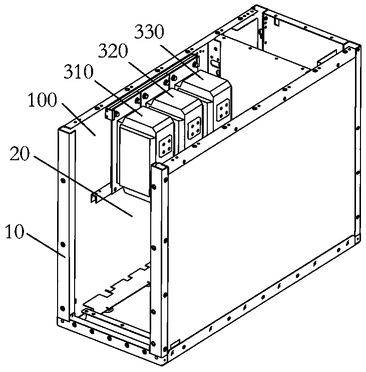 Switch cabinet body, switch cabinet and transformer installation structure thereof