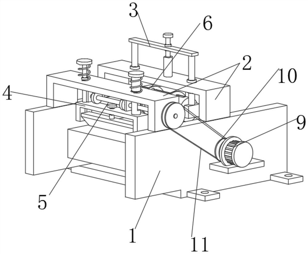 Steel belt cutting device and method