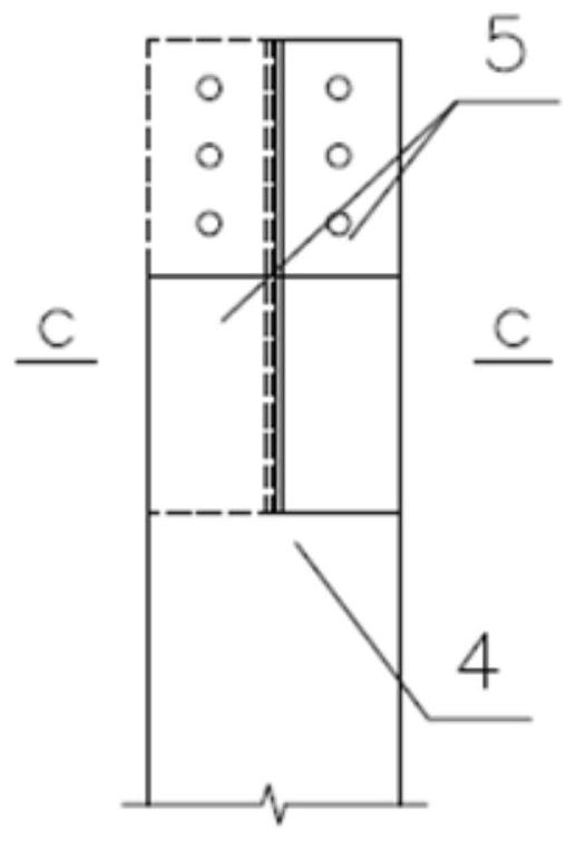 Square steel column and I-shaped steel beam connecting structure