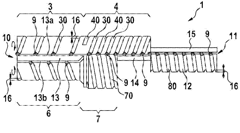 Screw feeder device