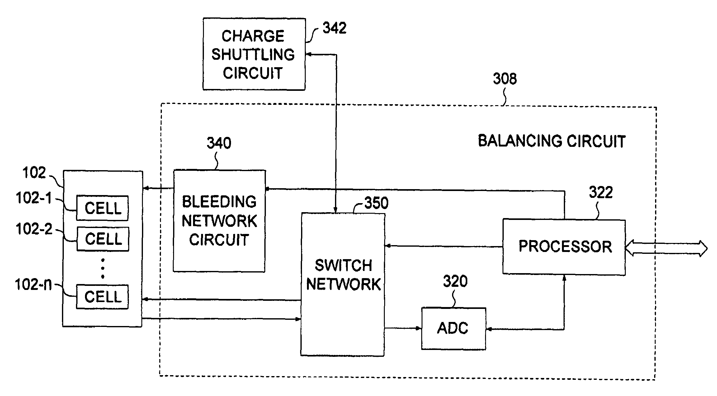 Battery cell monitoring and balancing circuit