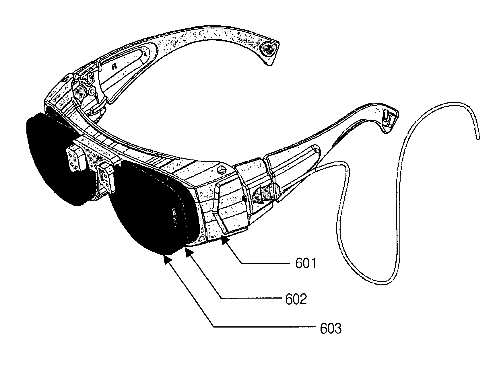 Face-mounted display apparatus for mixed reality environment