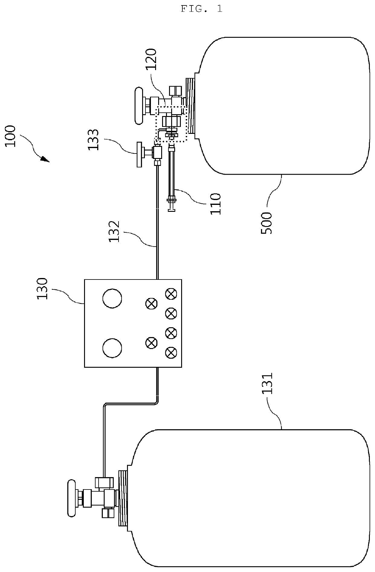 Injection apparatus and injection method for liquid sample for standard gas production
