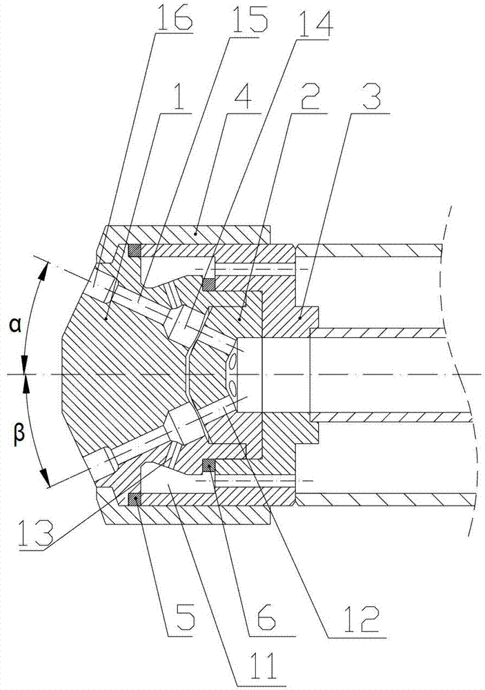 Gas-assisted atomizing nozzle of atomization hyperviscous fluid