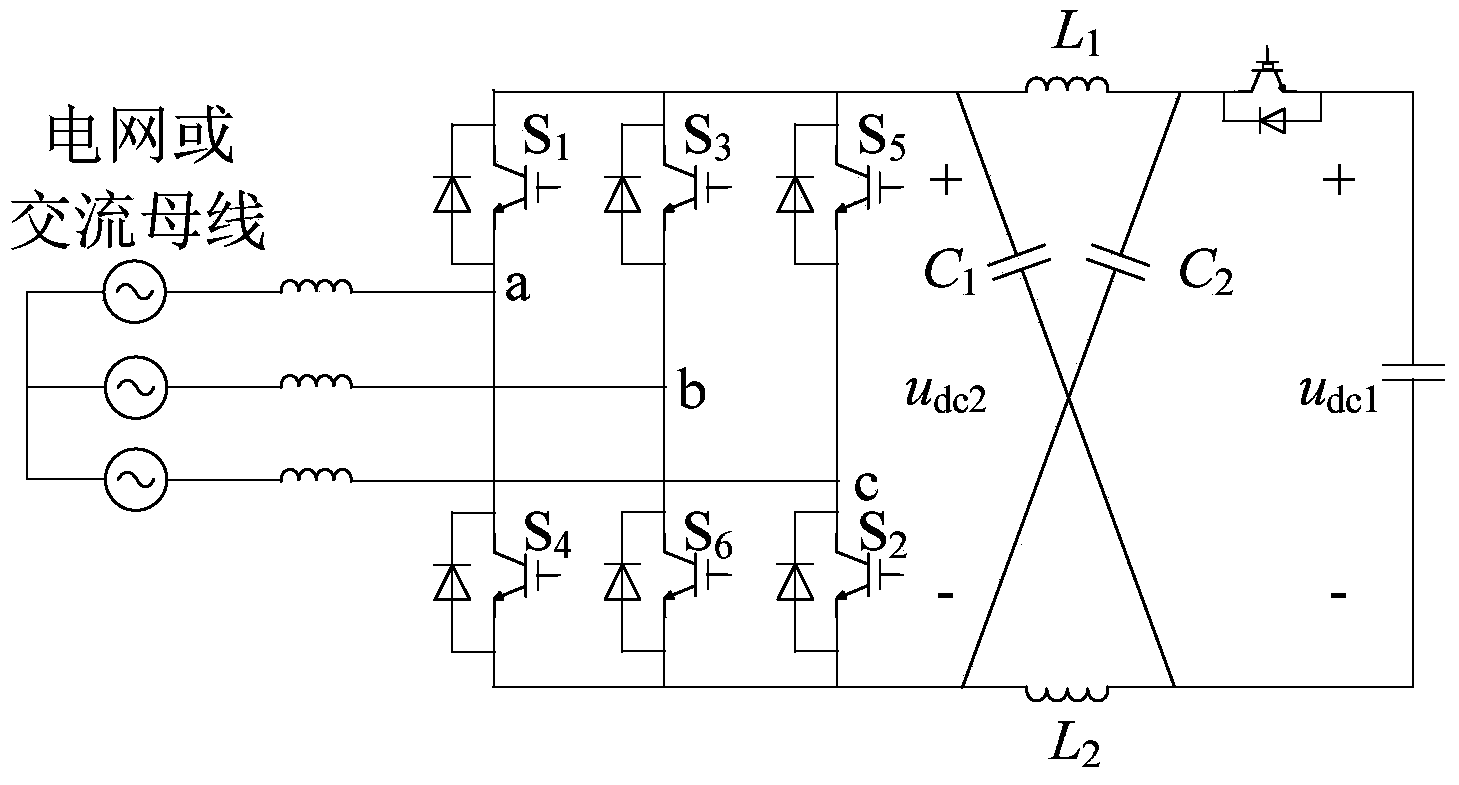 Alternating current and direct current mixed micro power grid comprising Z source converter and coordination control strategy