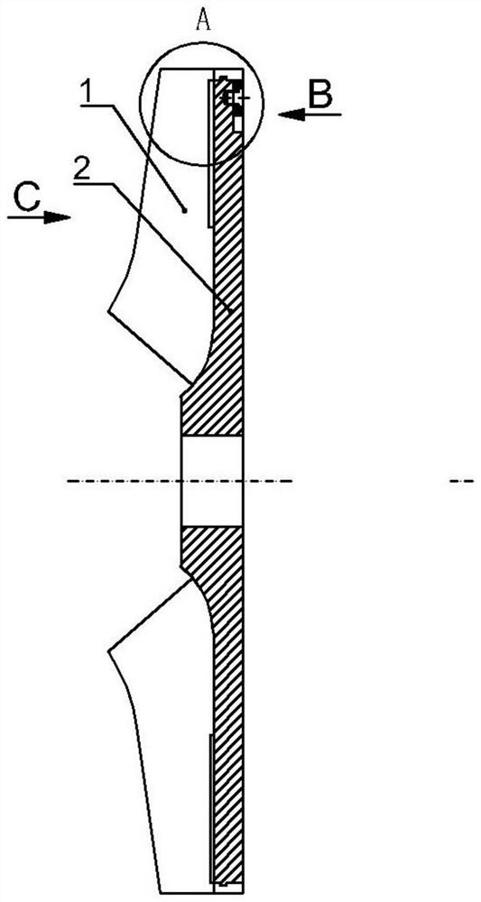 Centrifugal pump impeller capable of achieving adjustment of blade outlet angle