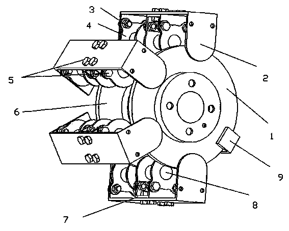 Friction and electromagnetism integrated brake with double disk structure
