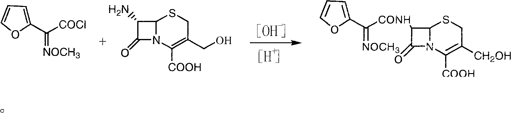 Novel process for synthesizing 3-deacetyl cefuroxime sodium (DCCF)