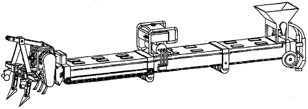 A field operation machine for overcoming heavy cropping obstacle soil