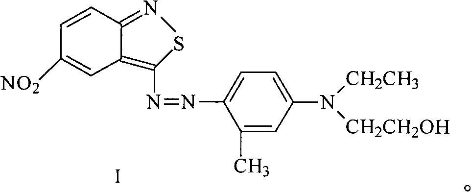 Monoazo disperse blue dye and bi-component disperse blue dye as well as preparation method thereof