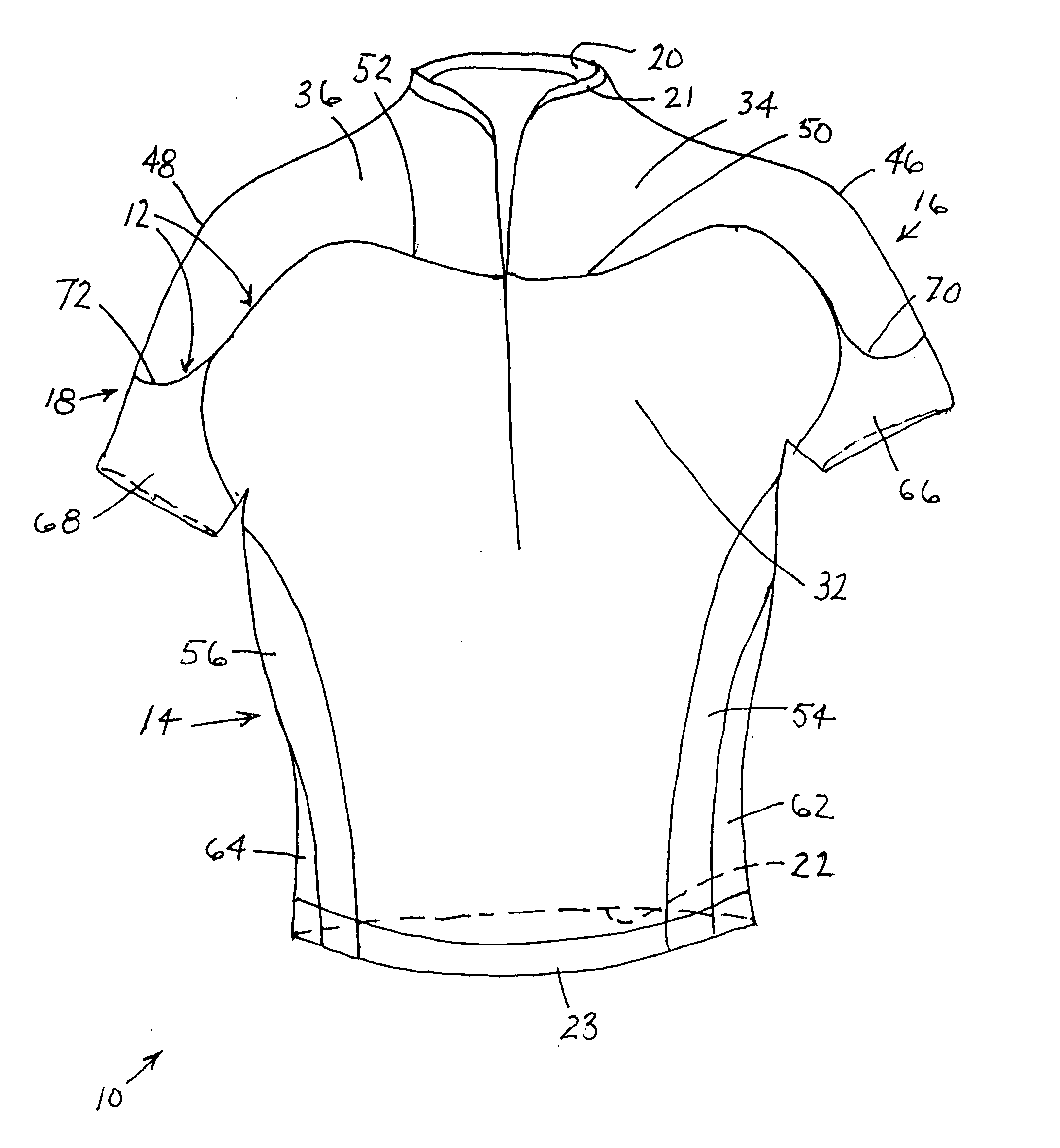 Jersey and associated method of manufacture