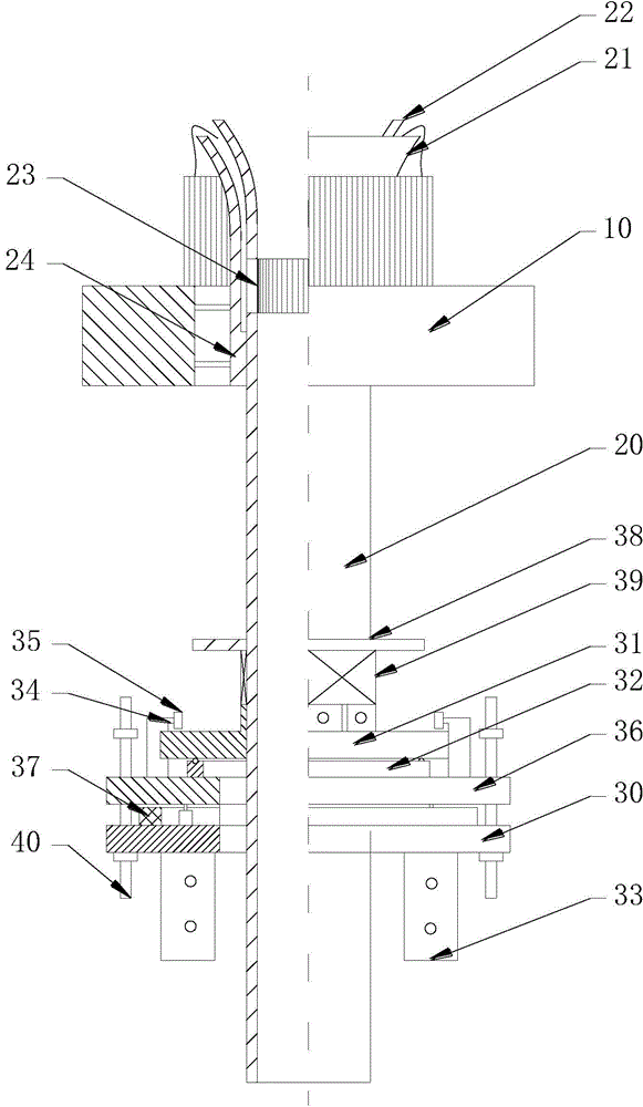 Automatic overturning device of hosiery machine