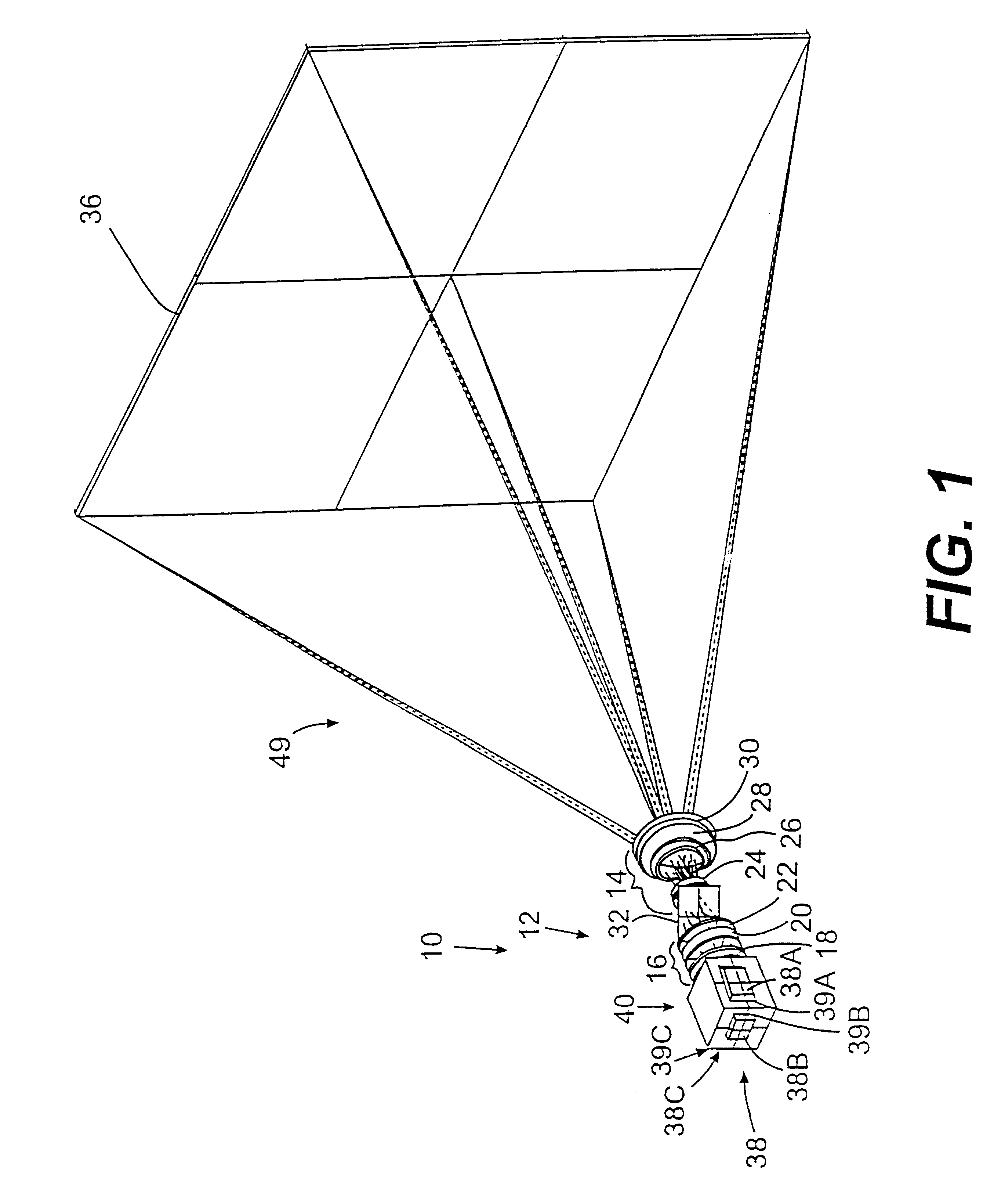 Thermalization using optical components in a lens system