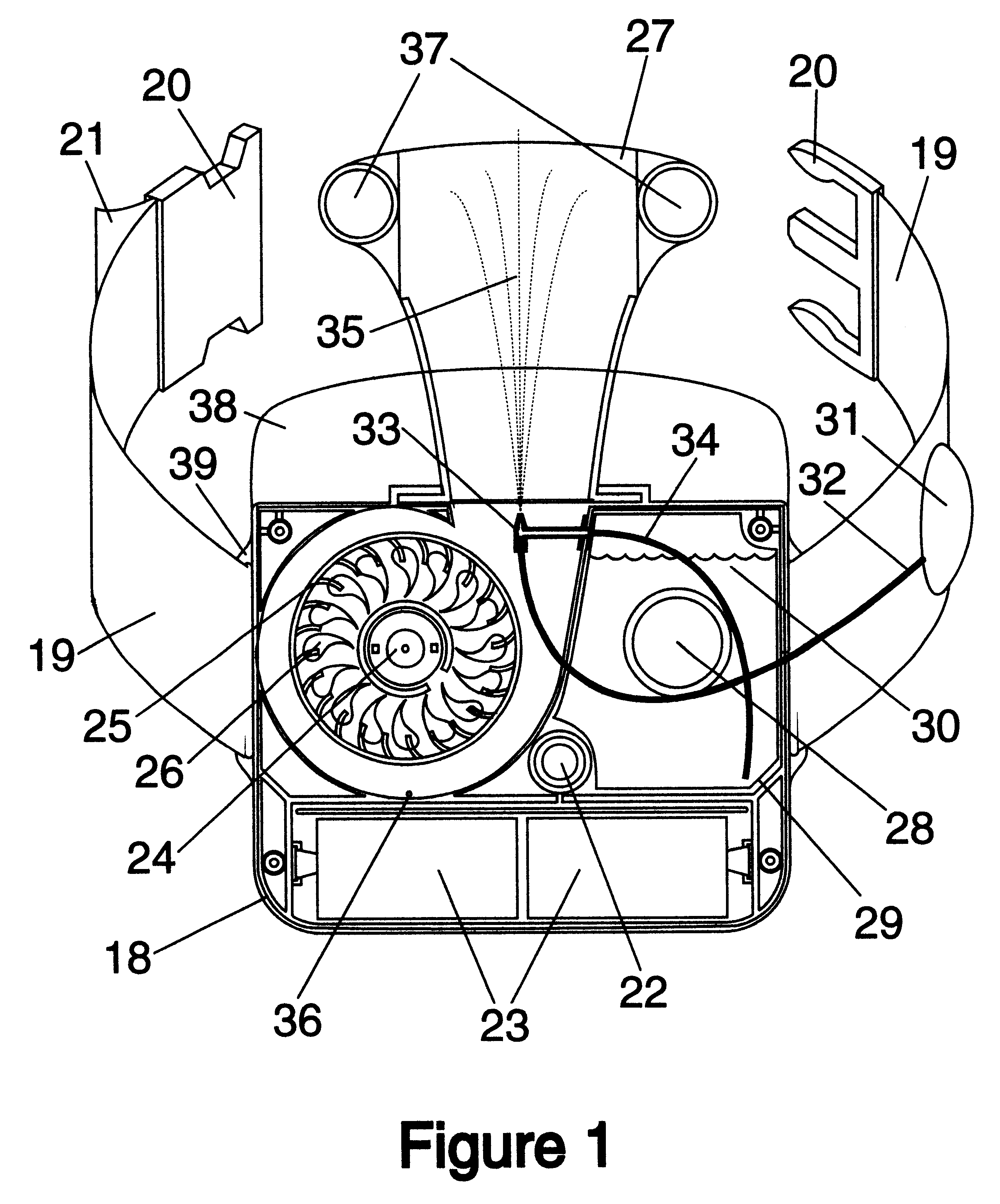 Waist-mounted evaporative personal cooler