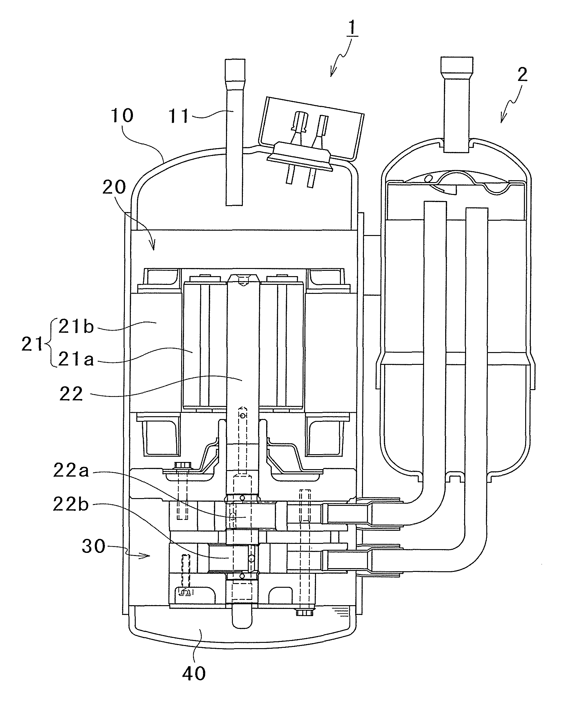 Sealing structure and compressor