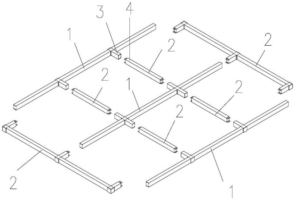 Prefabricated Reinforced Concrete Longitudinal Beam and Crossbeam Connection Structure