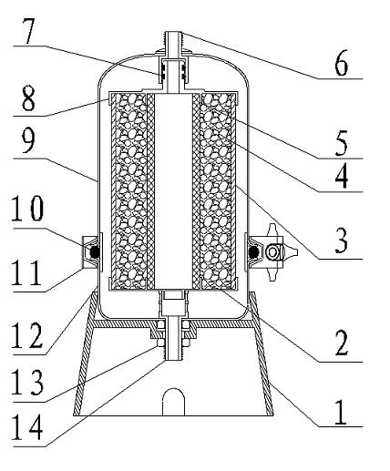 Table-top large-flow water purifier