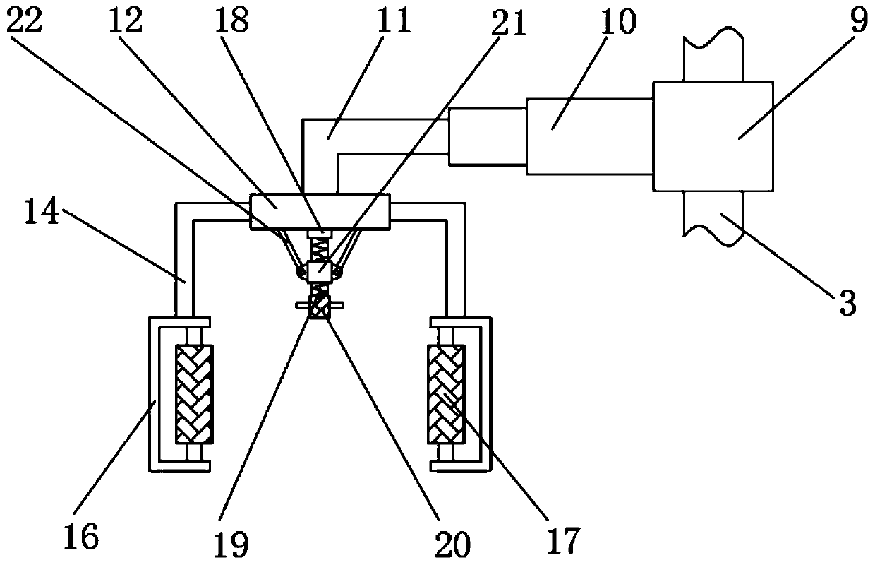 Device for linear control of segmental prefabricated assembled curved bridge