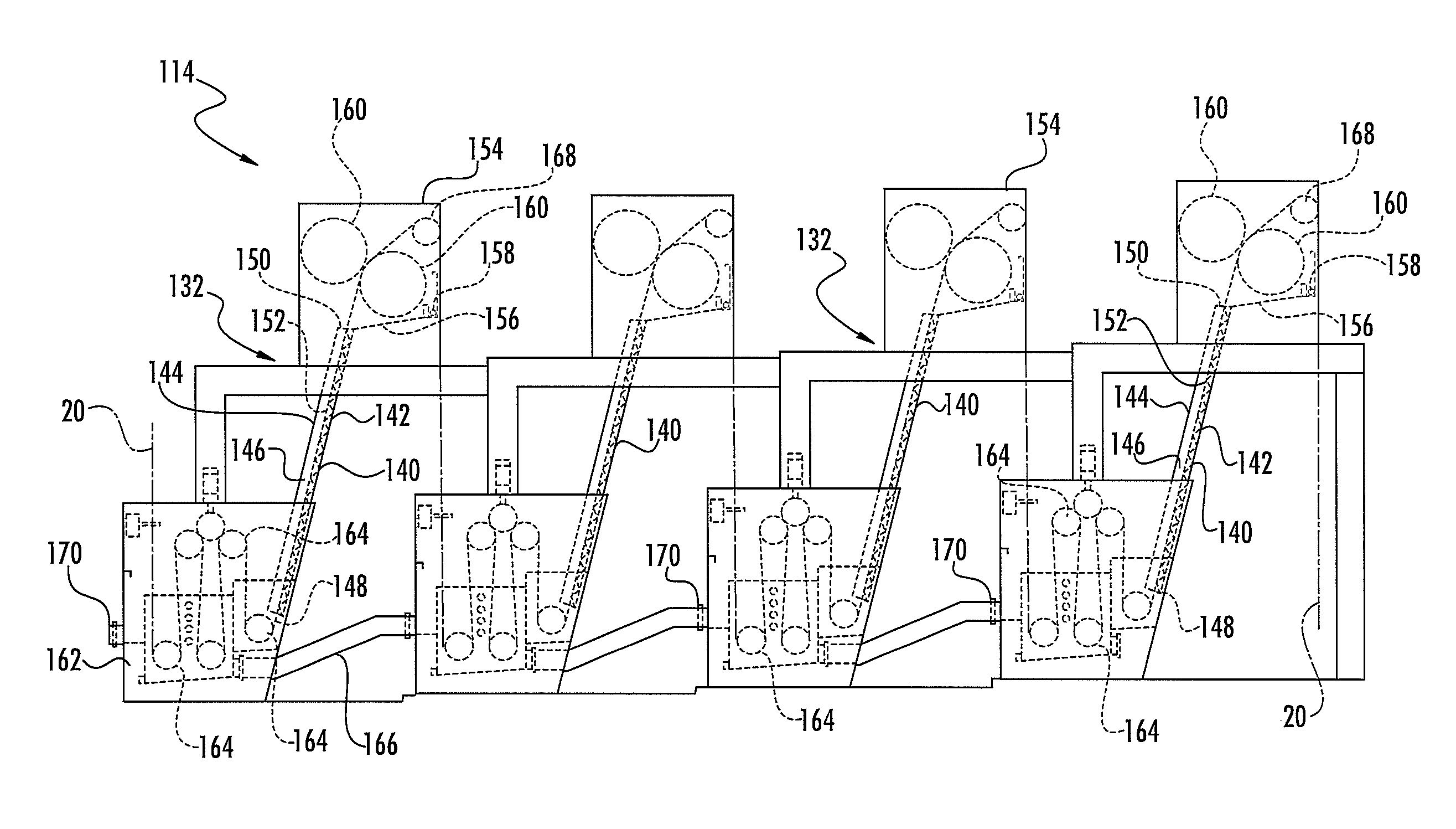 Apparatus and method for washing an elongate textile article
