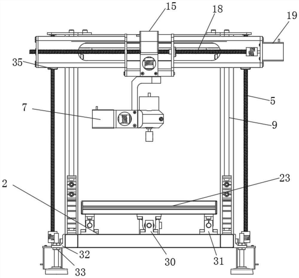 A fully automatic stone cutting device capable of recycling sewage