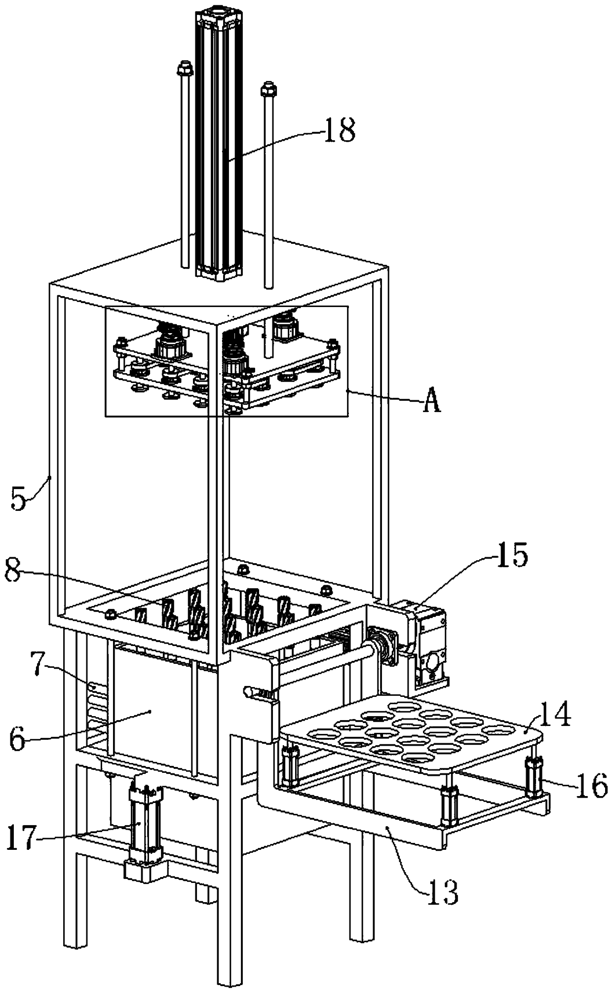 Pneumatic bottle cleaning device