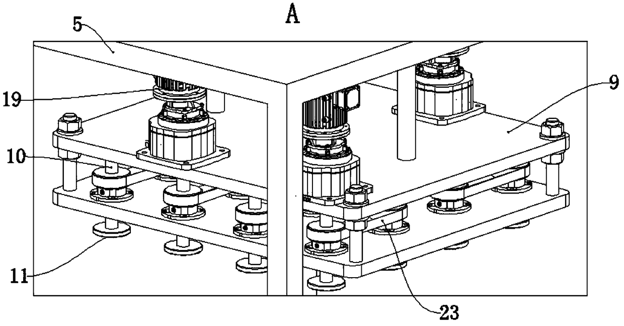 Pneumatic bottle cleaning device