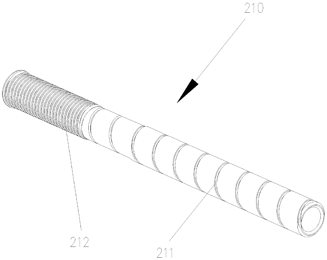 Separating and conveying system suitable for small-diameter and large-wire-diameter sealing rings