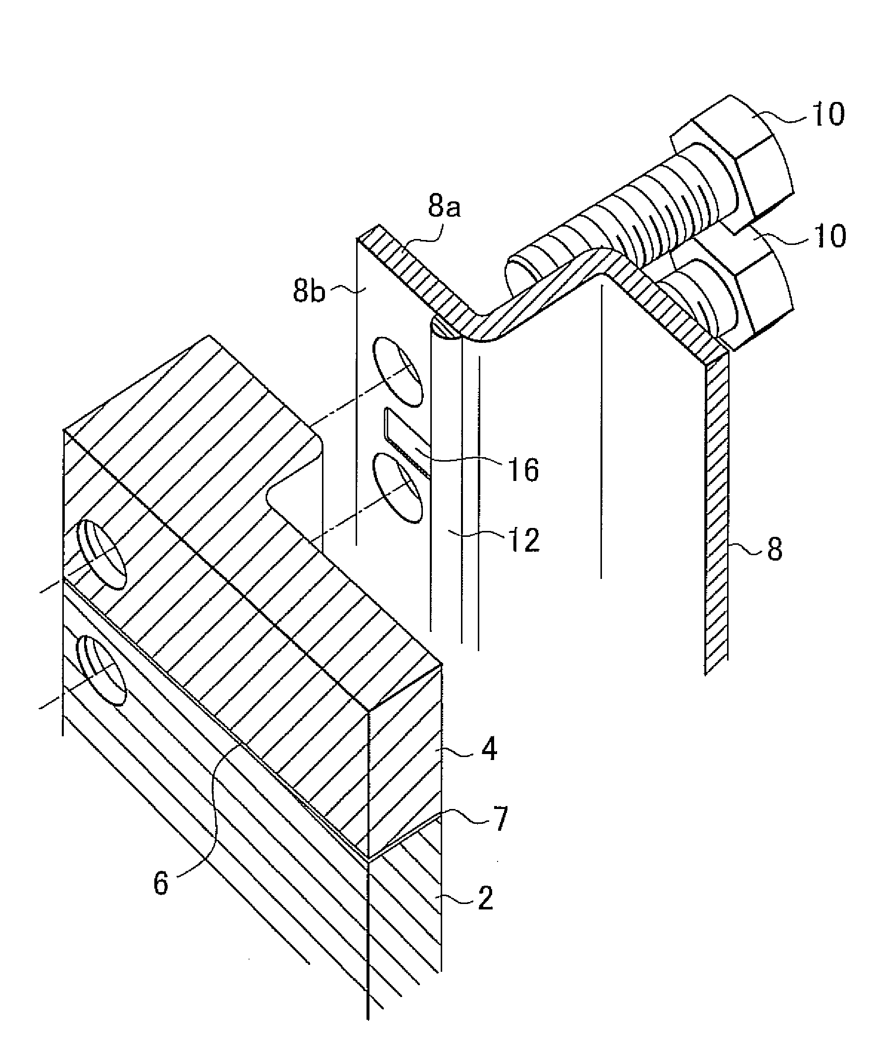 Seal structure, chain case, and seal structure formation method