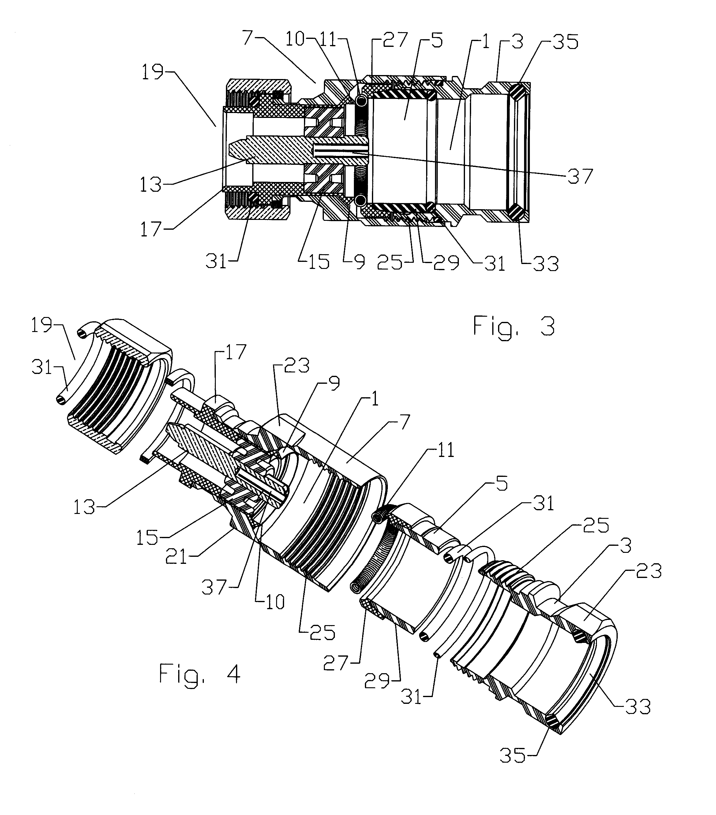 Multi-shot Coaxial Connector and Method of Manufacture