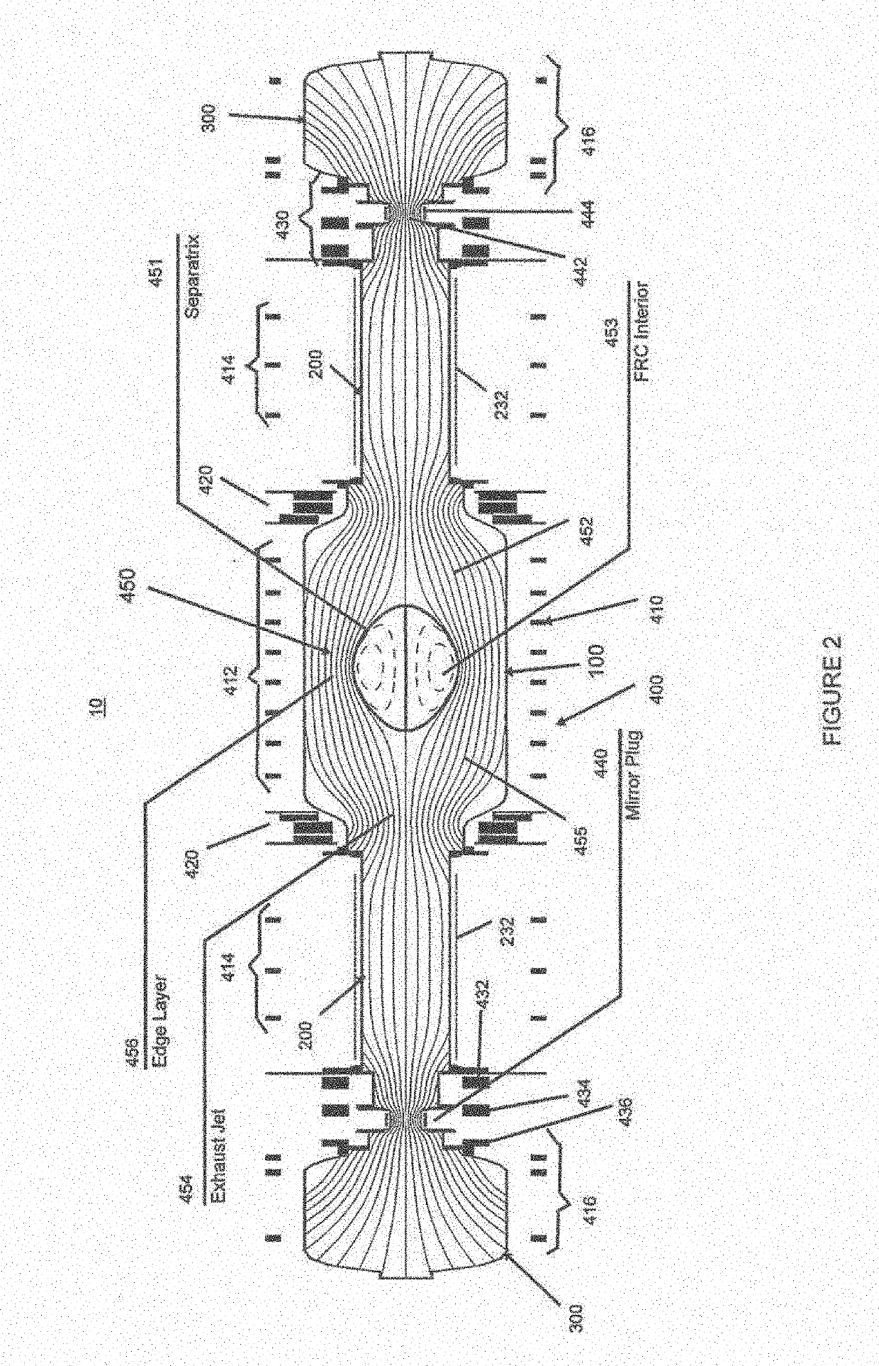 Systems and methods for improved sustainment of a high performance frc and high harmonic fast wave electron heating in a high performance frc